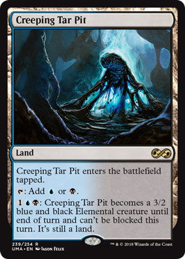 [239]【EN】【FOIL】忍び寄るタール坑/Creeping Tar Pit【UMA】[R][土地]