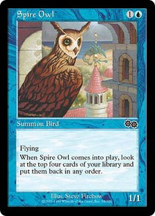 [098]【EN】尖塔のフクロウ/Spire Owl【USG】[C][青]
