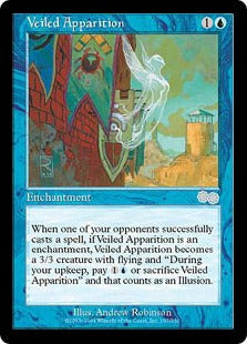 [107]【JP】仮装の亡霊/Veiled Apparition【USG】[U][青]