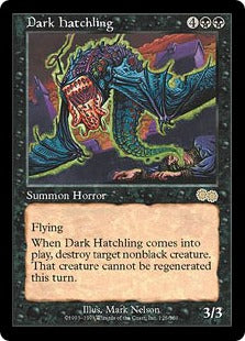 [126]【EN】暗黒の雛/Dark Hatchling【USG】[R][黒]