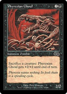 [148]【JP】ファイレクシアの食屍鬼/Phyrexian Ghoul【USG】[C][黒]