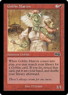 [191]【EN】ゴブリンの女看守/Goblin Matron【USG】[C][赤]