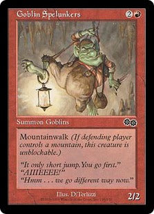 [195]【JP】ゴブリンの洞窟探検家/Goblin Spelunkers【USG】[C][赤]