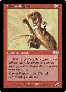 [216]【JP】シヴの猛竜/Shivan Raptor【USG】[U][赤]