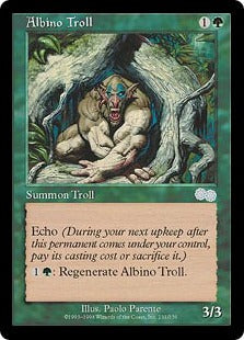 [231]【JP】アルビノ・トロール/Albino Troll【USG】[U][緑]