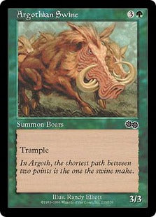 [235]【JP】アルゴスの猪/Argothian Swine【USG】[C][緑]