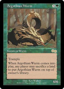 [236]【JP】アルゴスのワーム/Argothian Wurm【USG】[R][緑]