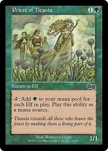 [270]【EN】ティタニアの僧侶/Priest of Titania【USG】[C][緑]