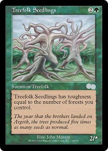 [278]【EN】ツリーフォークの若木/Treefolk Seedlings【USG】[U][緑]