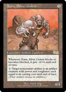 [298]【JP】銀のゴーレム、カーン/Karn, Silver Golem【USG】[R][茶]