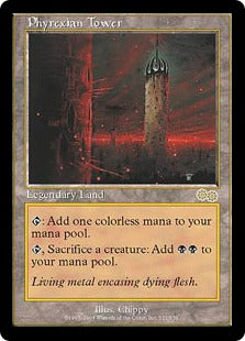 [322]【JP】ファイレクシアの塔/Phyrexian Tower【USG】[R][土地]