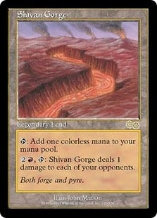 [326]【JP】シヴの地溝/Shivan Gorge【USG】[R][土地]