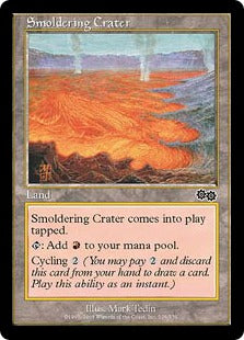 [328]【JP】薄煙の火口/Smoldering Crater【USG】[C][土地]