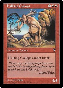 [084]【EN】巨体のサイクロプス/Hulking Cyclops【VIS】[U][赤]