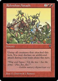 [091]【EN】連続突撃/Relentless Assault【VIS】[R][赤]