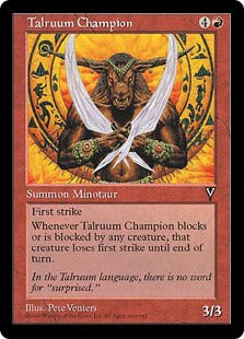 [097]【JP】タールルームの勇者/Talruum Champion【VIS】[C][赤]