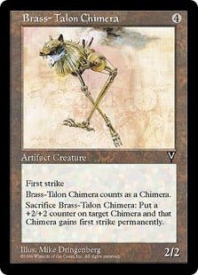 [142]【EN】真鍮の鉤爪のキマイラ/Brass-Talon Chimera【VIS】[U][茶]