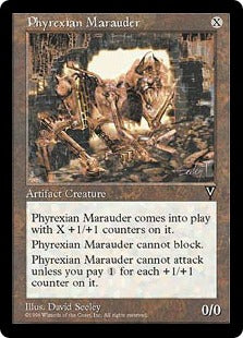 [151]【EN】ファイレクシアの略奪機/Phyrexian Marauder【VIS】[R][茶]