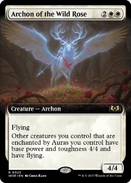 [323]【EN】■拡張アート■野薔薇のアルコン/Archon of the Wild Rose【WOE】[R][白]