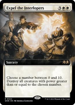 [324]【EN】■拡張アート■侵入者の放逐/Expel the Interlopers【WOE】[R][白]