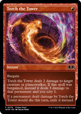 [378]【EN】■PROMO■塔の点火/Torch the Tower【WOE】[C][赤]