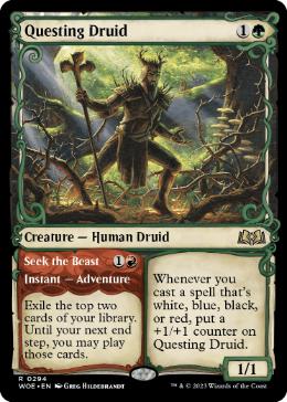 [294]【EN】■ショーケース■探索するドルイド/Questing Druid【WOE】[R][緑]