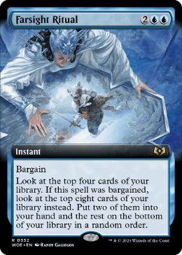 [332]【EN】【FOIL】■拡張アート■遠見の儀式/Farsight Ritual【WOE】[R][青]