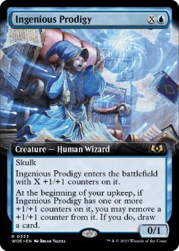 [333]【EN】【FOIL】■拡張アート■創意の神童/Ingenious Prodigy【WOE】[R][青]