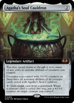 [366]【EN】【FOIL】■拡張アート■アガサの魂の大釜/Agatha's Soul Cauldron【WOE】[M][茶]