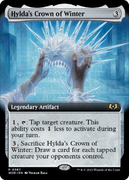 [367]【EN】【FOIL】■拡張アート■ヒルダの冬の王冠/Hylda's Crown of Winter【WOE】[R][茶]