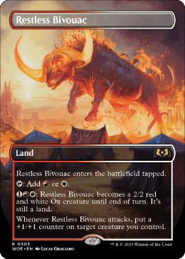 [303]【EN】【FOIL】■ボーダーレス■眠らずの露営/Restless Bivouac【WOE】[R][土地]