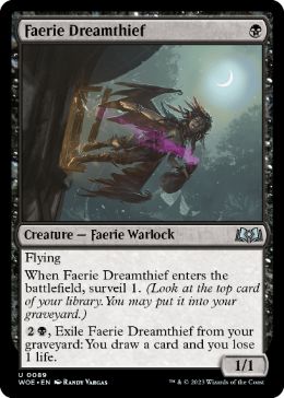 [089]【EN】フェアリーの夢泥棒/Faerie Dreamthief【WOE】[U][黒]