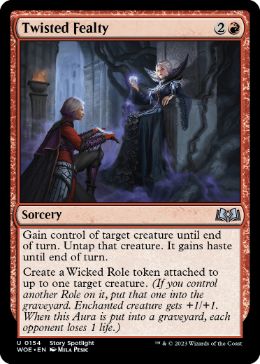 [154]【EN】歪んだ忠義/Twisted Fealty【WOE】[U][赤]