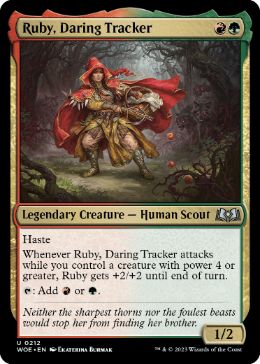 [212]【EN】勇敢な追跡者、ルビー/Ruby, Daring Tracker【WOE】[U][多色]