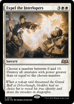 [013]【EN】【FOIL】侵入者の放逐/Expel the Interlopers【WOE】[R][白]