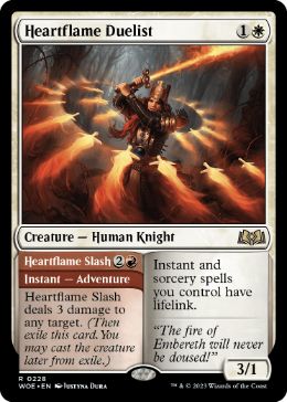 [228]【EN】【FOIL】炎心の決闘者/Heartflame Duelist【WOE】[R][白]