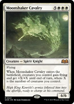[021]【EN】【FOIL】月揺らしの騎兵隊/Moonshaker Cavalry【WOE】[M][白]