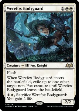 [039]【EN】【FOIL】人狐のボディガード/Werefox Bodyguard【WOE】[R][白]