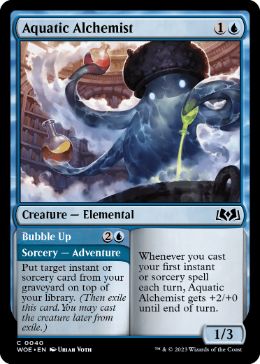 [040]【EN】【FOIL】水生まれの錬金術師/Aquatic Alchemist【WOE】[C][青]