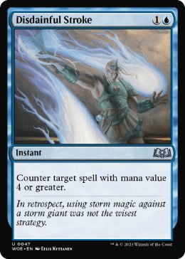 [047]【EN】【FOIL】軽蔑的な一撃/Disdainful Stroke【WOE】[U][青]