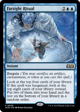 [049]【EN】【FOIL】遠見の儀式/Farsight Ritual【WOE】[R][青]
