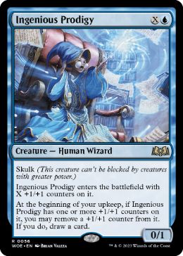 [056]【EN】【FOIL】創意の神童/Ingenious Prodigy【WOE】[R][青]