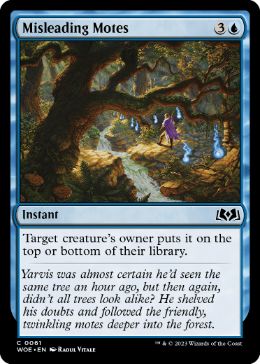 [061]【EN】【FOIL】紛らわしい光塵/Misleading Motes【WOE】[C][青]