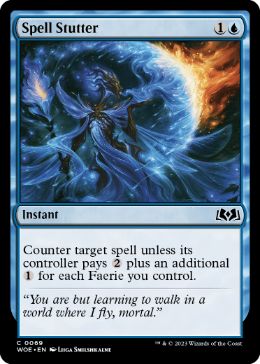 [069]【EN】【FOIL】呪文どもり/Spell Stutter【WOE】[C][青]