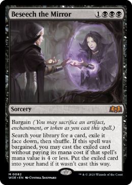 [082]【EN】【FOIL】鏡に願いを/Beseech the Mirror【WOE】[M][黒]