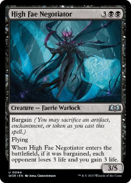 [094]【EN】【FOIL】ハイフェイの交渉人/High Fae Negotiator【WOE】[U][黒]