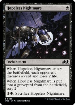 [095]【EN】【FOIL】望み無き悪夢/Hopeless Nightmare【WOE】[C][黒]