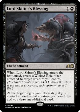 [098]【EN】【FOIL】駆け抜け侯の祝福/Lord Skitter's Blessing【WOE】[R][黒]