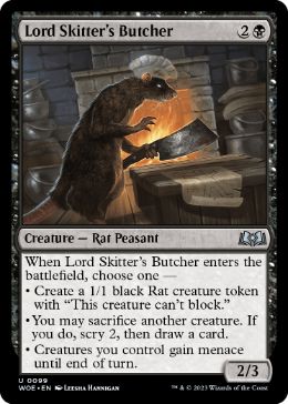 [099]【EN】【FOIL】駆け抜け侯の解体屋/Lord Skitter's Butcher【WOE】[U][黒]