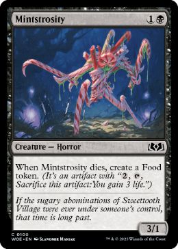 [100]【EN】【FOIL】不気ミント/Mintstrosity【WOE】[C][黒]